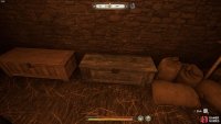 The chest with the waffenrocks in is the one to the right of the grain sacks. You will need to be able to pick hard locks to open it.