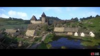 Upon seeing Talmberg in the distance a cutscene will follow in which Henry is saved by the Talmberg archers.