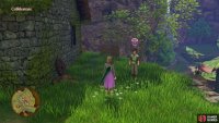 You’ll find the first quest giver down the stairs from the Hero’s house