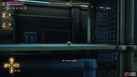 You can grab a Tossball from a shelf in the retiree processing area.