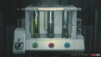 now press the green button one final time to create the perfect amount of solution.