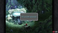 The spring in the Evil Forest restores both HP and MP