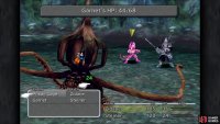 In the first fight, the boss will absorb HP from Garnet so keep her healed
