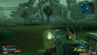 This Typhon Log is located up on a raised platform at the edge of Mudhaven, 