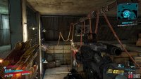 then look in the center of the room to find another bullseye and shoot that so it’s also pointing to the left,