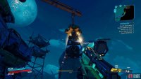 the Claptrap dangles from above at the end of the path.