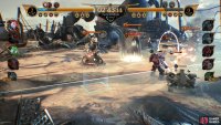 Send your Armored Shock Trooper and Blast-Ray to the middle while Guard Dogs and Shock Troopers deal with an Outpost