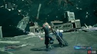 Sephiroth’s “Telluric Fury” consists of a charge followed by several slashes.