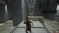 complete the wall running course to get out, 
