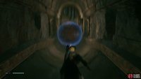then head up the recently opened path and climb up to find a second ball, use the Force Push to land it in the room