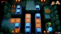 Head right from where you got the previous Small Key and jump across to the button in the corner to spawn a Chest,
