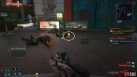then collect the evidence from the backpack after the area is clear.