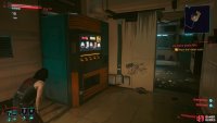 Interact with the vending machine and Johnny will spot a hidden room