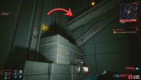 and climb up to the upper floor using boxes and girders.