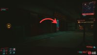 Sneak through a door on the left side of the lobby,