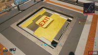 On the roof you’ll find a locked hatch,