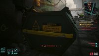 You can also push a garbage can out of the way to gain access to the building, if you’ve got a high enough Body score.