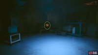 To the left of the door is a data shard with a pop-up map for the area.