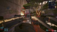 Head up the stairs (avoiding the mine at the top), and hack the camera. Then take out the sniper before scanning the door to open it.
