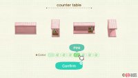 Some of the furniture can be changed into fun colors. 