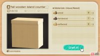 Tall Wooden Island Counter.