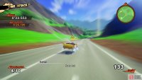 Hitting the green boosts give you a good deal of speed
