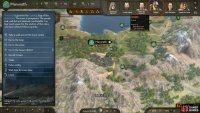 You can speak with Arzagos by clicking on his avatar when you visit the settlement.