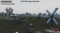 Example of appropriate aim when wielding a crossbow. Requires minimal elevation gauge.