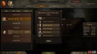 Select the ‘Parties’ tab in your clan menu to choose a companion that will lead a new party.