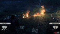stand on the platform and fire at the explosives