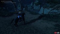 to find a wooden ramp you can leap off to land in the glowing water
