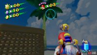 the Coconuts can be found by climbing the tree and using your hover to knock it down.