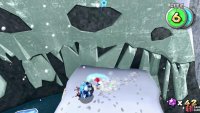 when you get him to shrink, he is more vulnerable and will try and avoid your attacks!