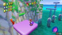 then use Yoshi’s Juice to create Purple horizontal moving platforms by shooting the fish.
