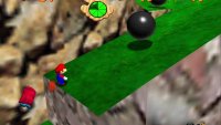 As you climb the mountain, you will run into a lot of iron balls