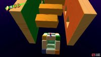 the next block rotates a different way so run forward to stay on