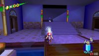 Shadow Mario will make for the stairs to begin with