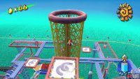 use the trampolines at the end to land in the cage and score a Shine.