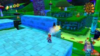 Spray the graffiti triangle near the bath entrance to spawn Blue Coin #10.