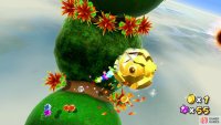 Run quickly through the Boulders and spiny flowers to get to the Golden Chomp