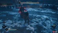 A red aura will appear when Kjotve is about to initiate a punch attack.