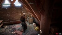 You’ll find the belt near the window in the attic.