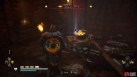 You’ll find the key to the chest in the torture chamber of the dungeon.