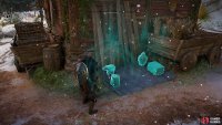 Read the note on the barrel above the four items. Use Odin’s Sight to highlight the items if necessary.