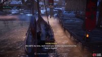 Sail to and dock at Nottfall in your longship.
