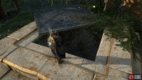 Enter Ivaldi’s Forge from the top entrance and climb down to the wooden platforms.