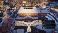 Enter the Trade Depot from the roof.