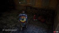 You’ll find a fire pot in the villa, south of the waterfall.