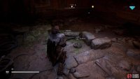Loot the Roman artifact from the ground after you’ve shot the link on the net.