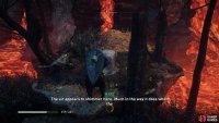 If you find the treasure chest on the way up the mountain, you won’t be able to open it before jumping through the rock outcrops.